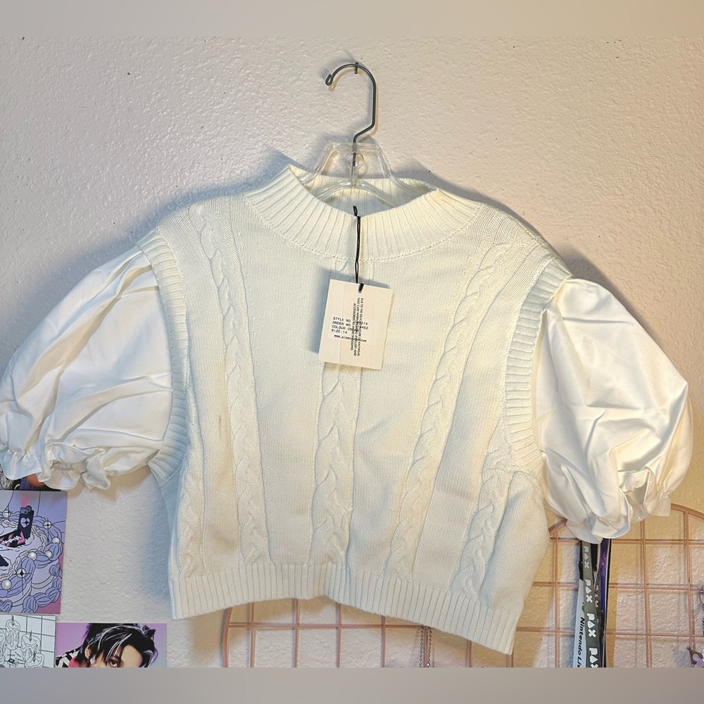 Asos Glamorous Cropped Knit short sleeve